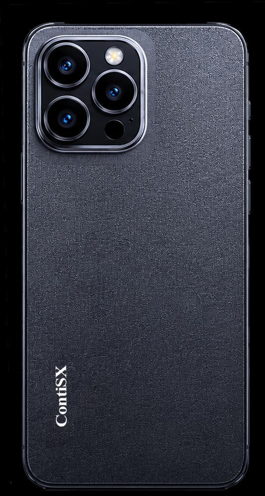 Close-up of the ContiSX Phone camera and textured finish